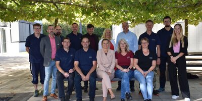 Gruppenbild des Wäscheteams und der Haustechnik an der LFS Bayern